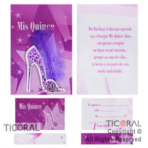 INV 15 A�OS 7195-2 TACO PLUMA LILA x 10